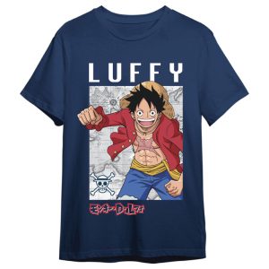 One Piece Monkey D. Luffy Map adult t-shirt