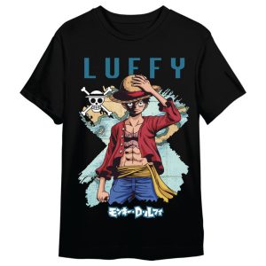 One Piece Monkey D. Luffy Map adult t-shirt