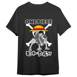 One Piece Monkey D. Luffy Skull adult t-shirt