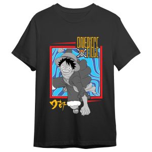 One Piece Monkey D. Luffy Attack adult t-shirt