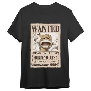 One Piece Monkey D. Luffy Wanted adult t-shirt
