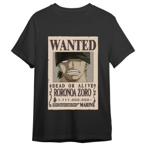 One Piece Roronoa Zoro Wanted adult t-shirt