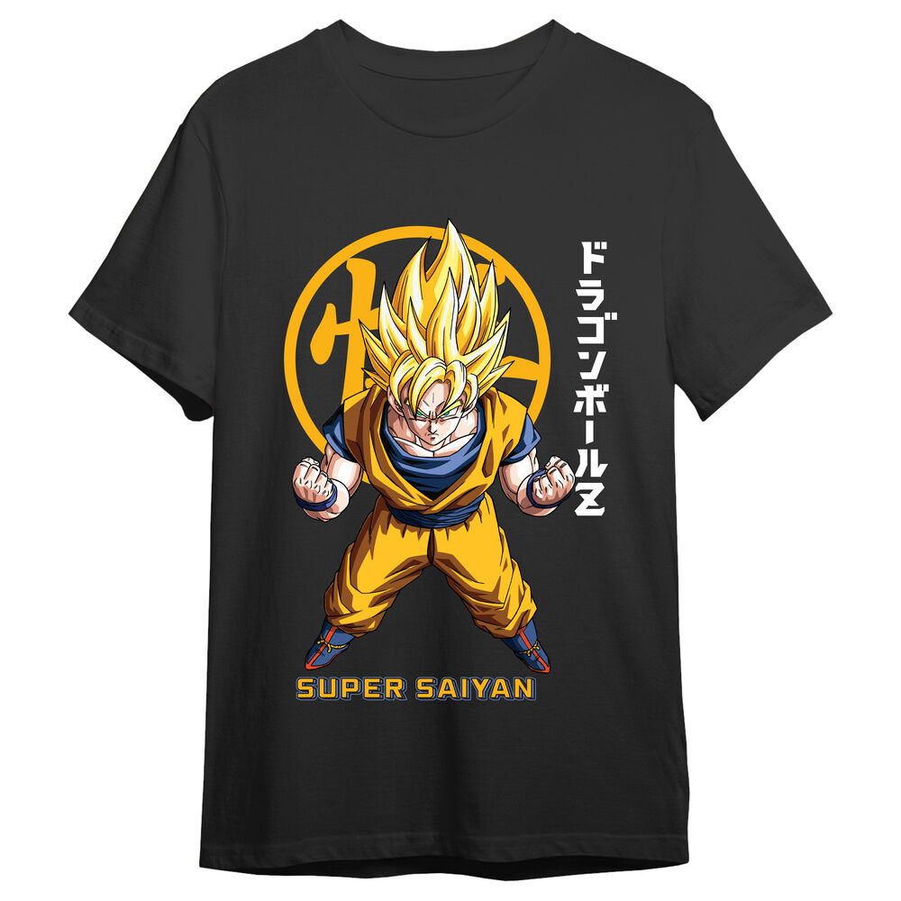 Dragon Ball Z Goku Super Saiyan Kanji adult t-shirt