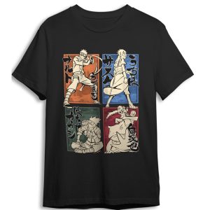 Naruto Shippuden Characters adult t-shirt