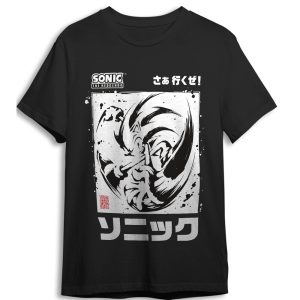 Sonic the Hedgehog Black Brush adult t-shirt