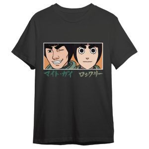 Naruto Shippuden Guy Sensei & Rock Lee Eyes adult t-shirt