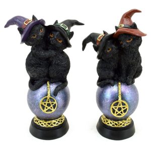 Pentagram and Black Cats Witch assorted figure