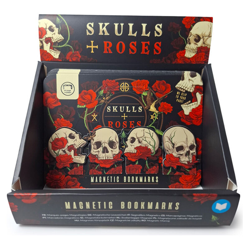 Skulls and Roses assorted bookmark