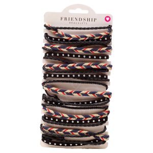 Boho braided and woven assorted bracelet