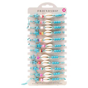 Boho shells and starfish assorted bracelet