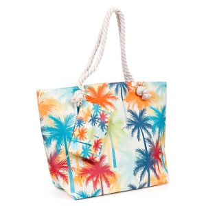 Palm trees beach bag