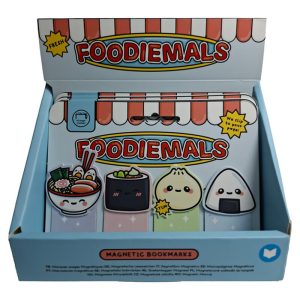 Foodiemals Ramen and Sushi magnetic bookmark set