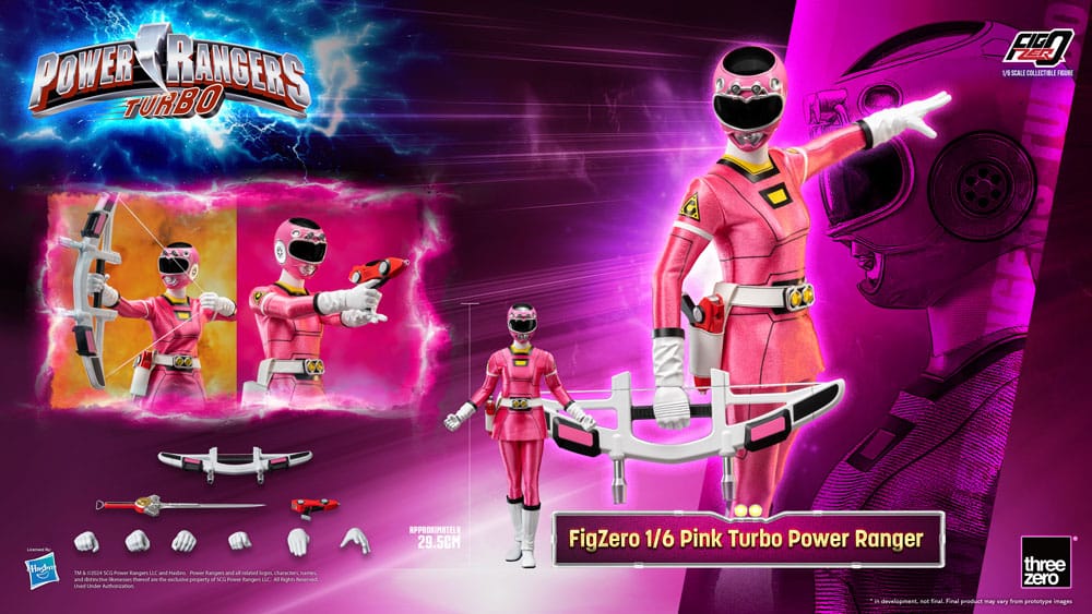 Power Rangers Turbo FigZero Action Figure 1/6 Pink Turbo Power Ranger 30 cm - Image 8