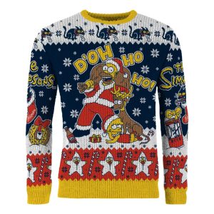 Simpsons Christmas Sweater D'oh Ho Ho!