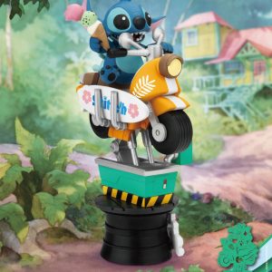 Disney D-Stage PVC Diorama Stitch Coin Ride 16 cm