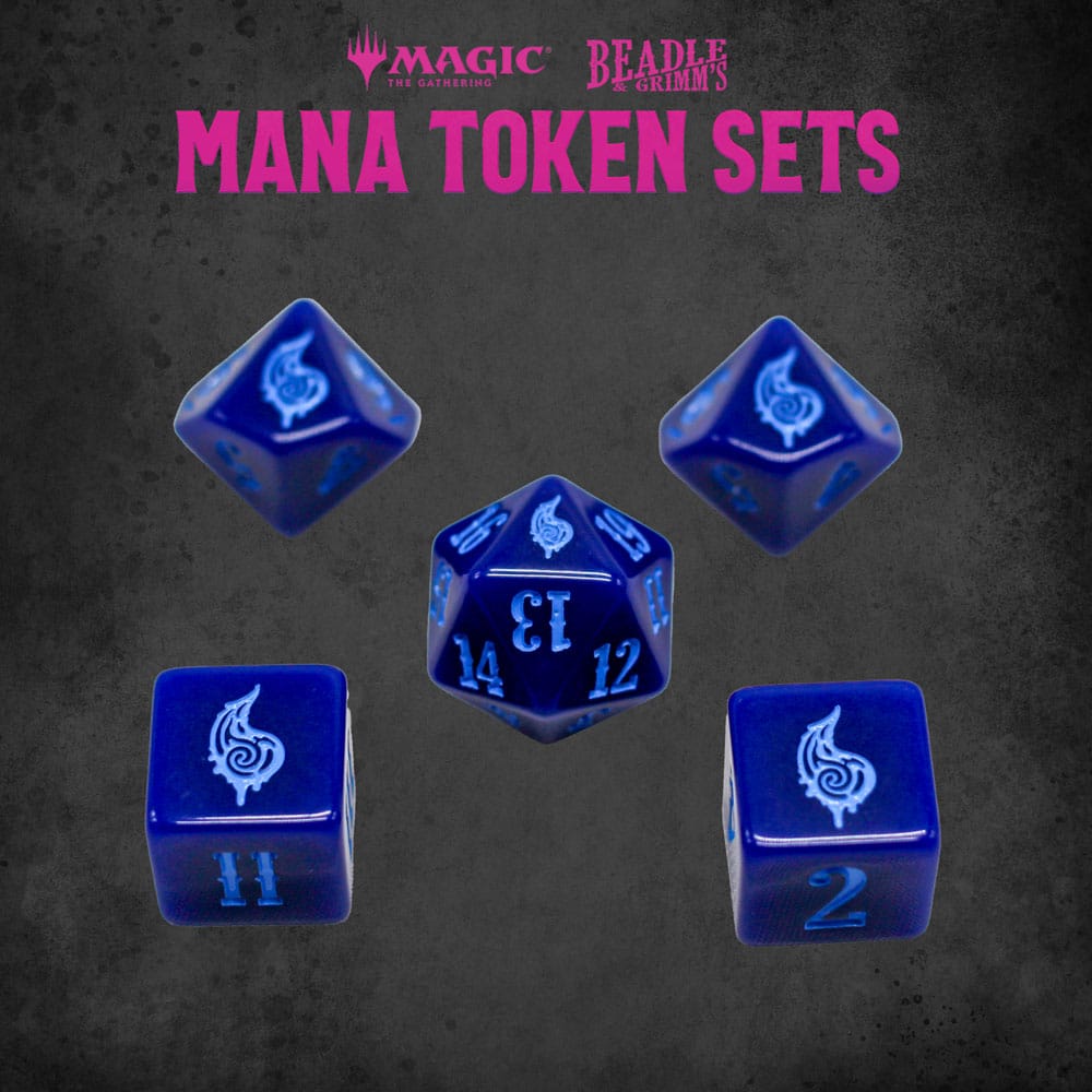 Magic the Gathering Dice and Token Pack Blue Mana - Image 4