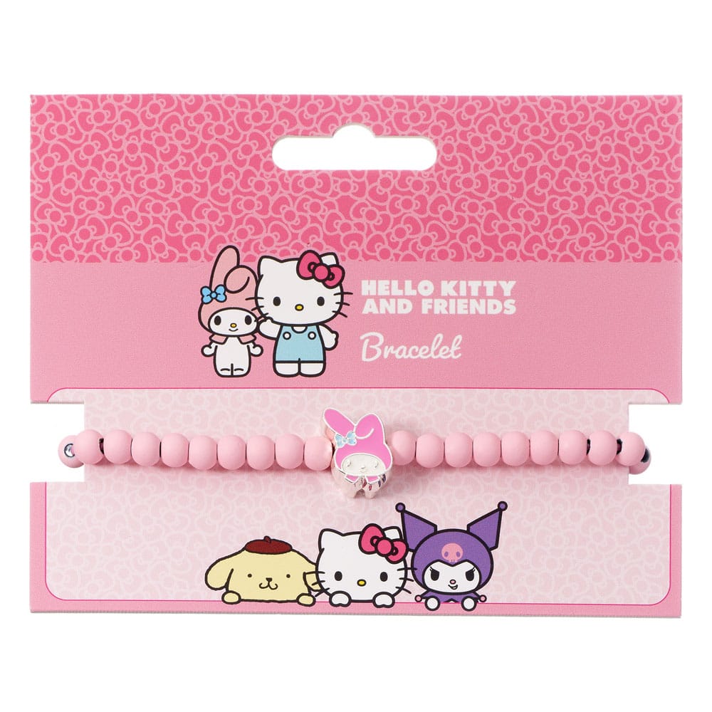 Hello Kitty Bracelet pink beads with My Melody Charm 21 cm - Image 2
