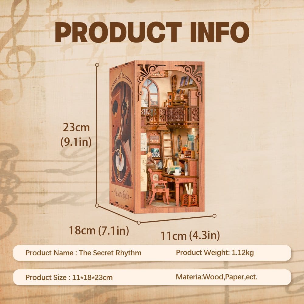 Book Nook The Secret Rhythm 23 x 11 cm - Image 20