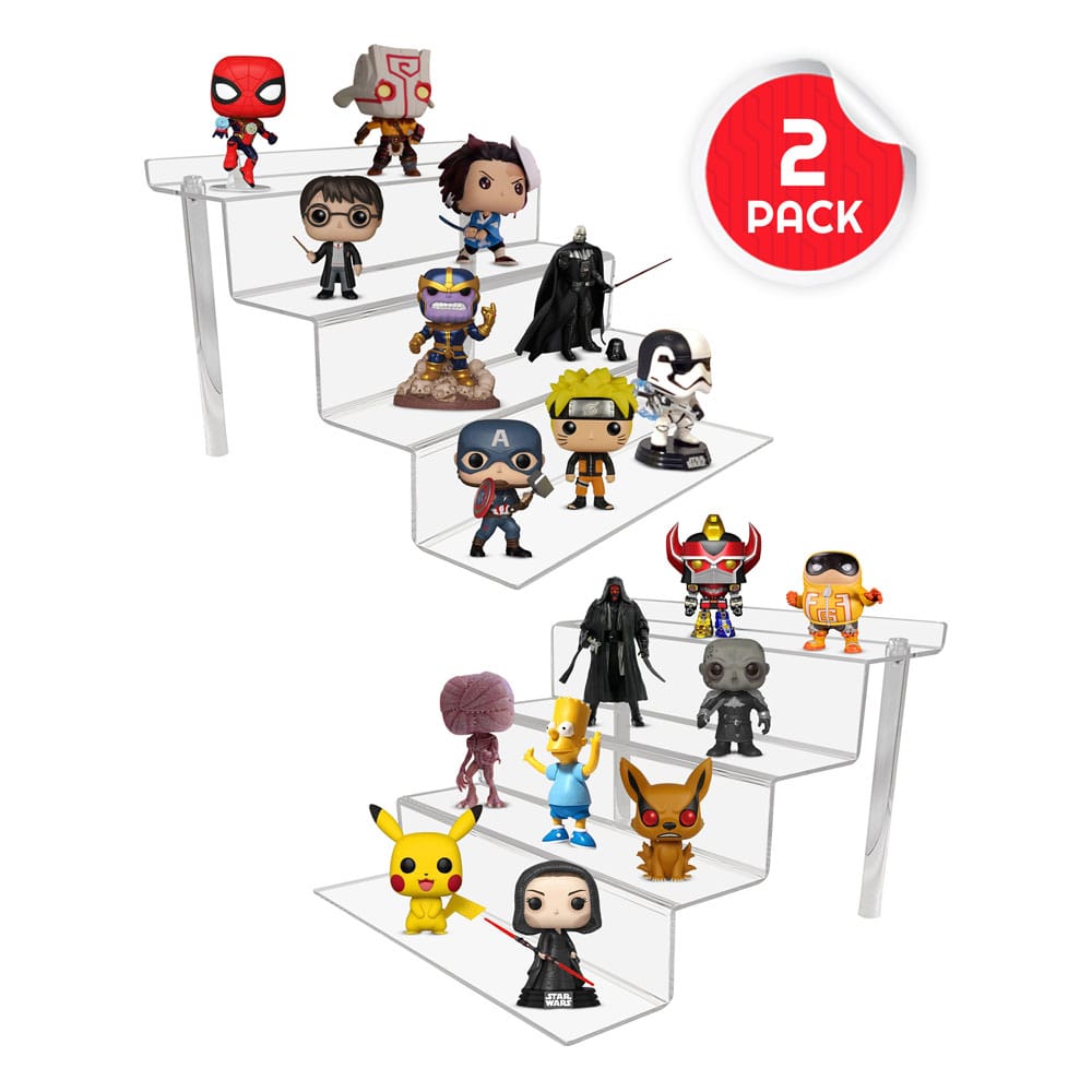 Evoretro Acrylic Shelf Riser 2-Pack RS6 - Image 2