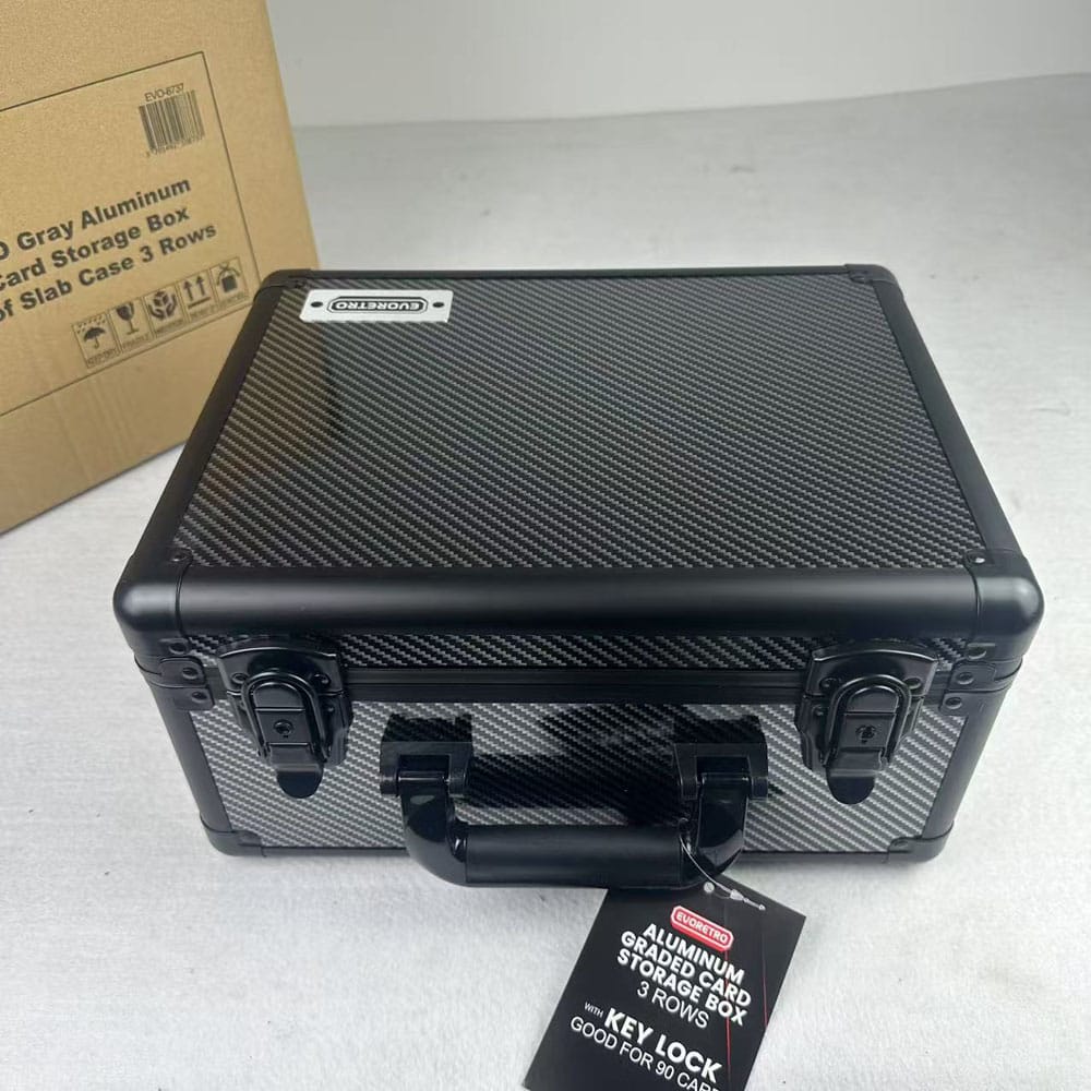 Evoretro Trading Card Suitcase Silver/Gray Small - Image 6