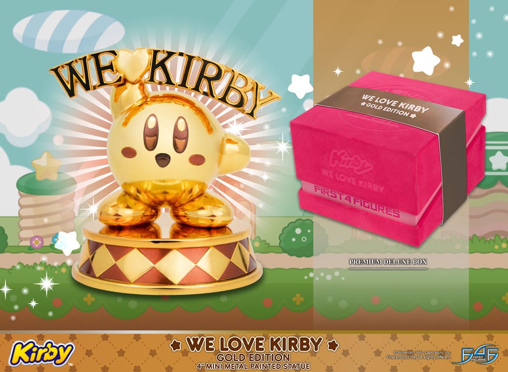 Kirby DieCast Statue We Love Kirby Gold Edition 10 cm - Image 5