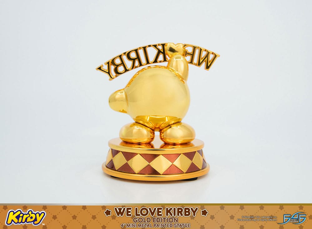 Kirby DieCast Statue We Love Kirby Gold Edition 10 cm - Image 8
