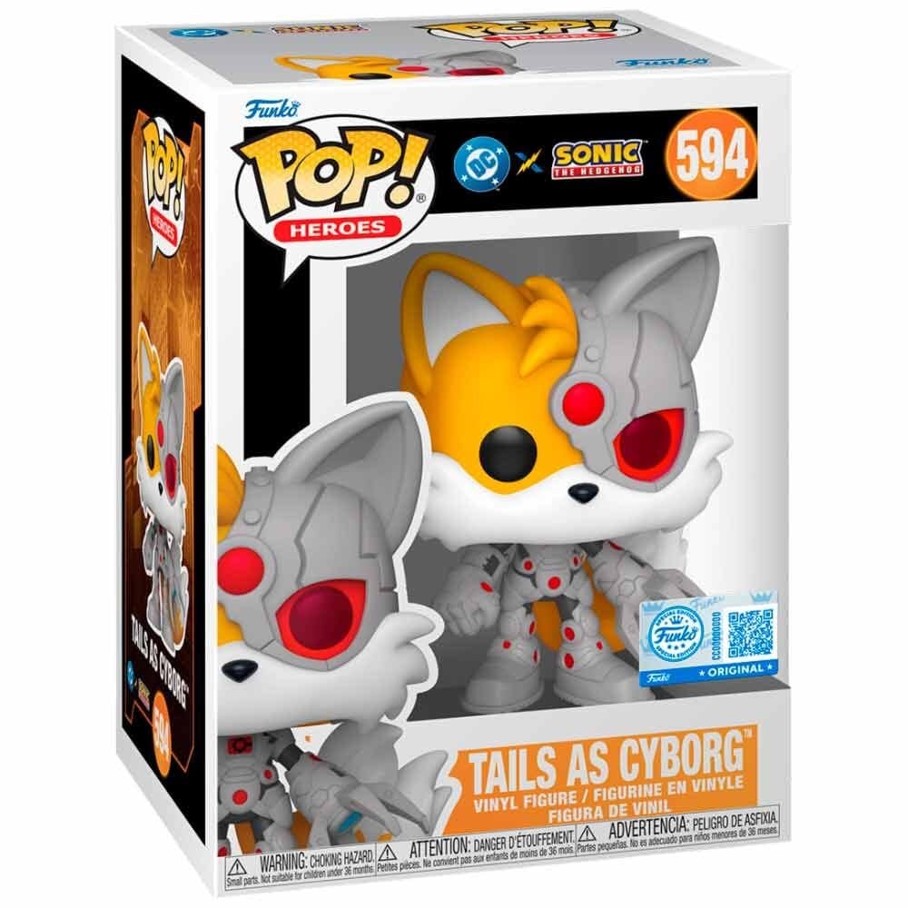 DC x Sonic the Hedgehog POP! Heroes Vinyl Figure Tails as Cyborg 9 cm - Image 2