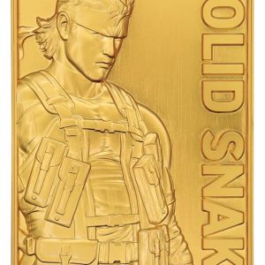 Metal Gear Solid 2 Ingot Snake 24k Gold Plated Limited Edition