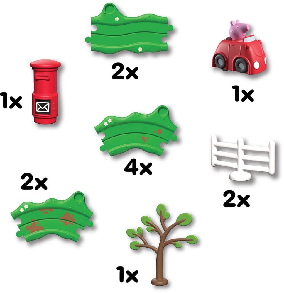Peppa Pig Whizz Around Peppa's Little Red Car Set - Image 2