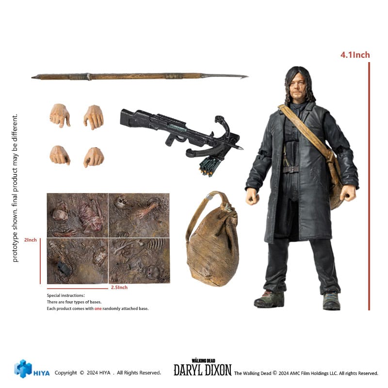 The Walking Dead Exquisite Mini Action Figure 1/18 Daryl 11 cm - Image 2