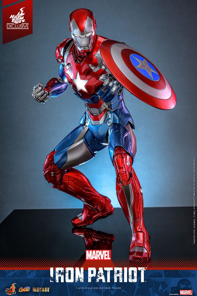Marvel Comic Diecast Masterpiece Action Figure 1/6 Iron Patriot Hot Toys Exclusive 32 cm - Image 6