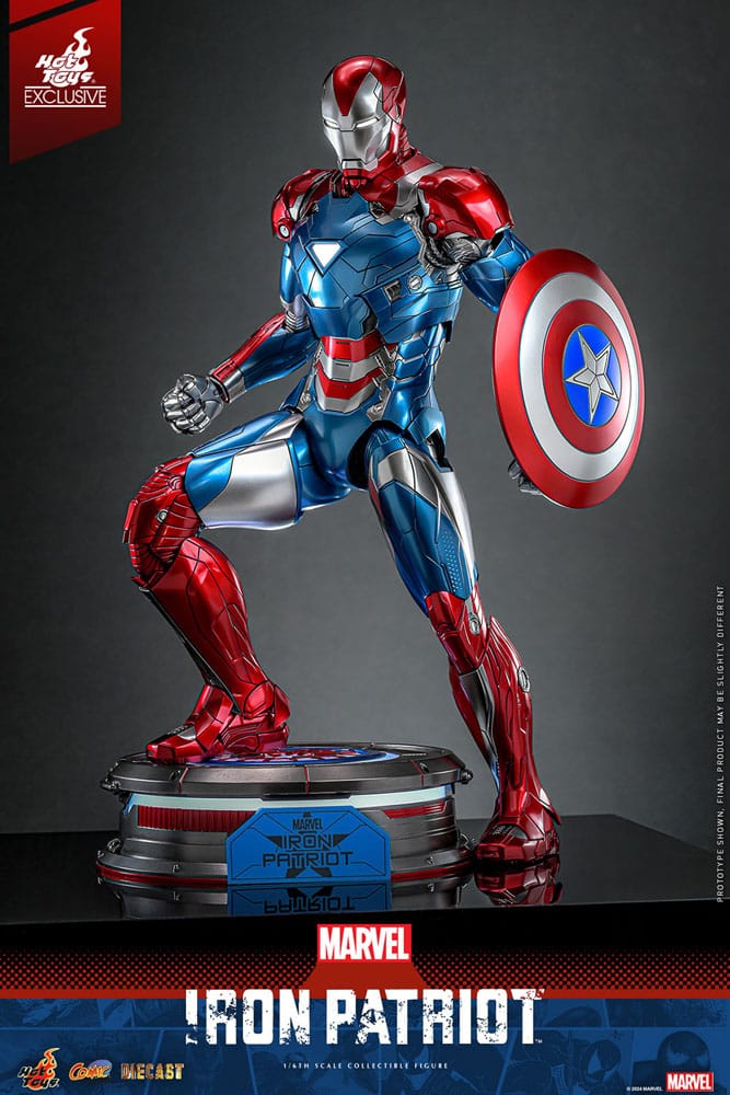 Marvel Comic Diecast Masterpiece Action Figure 1/6 Iron Patriot Hot Toys Exclusive 32 cm - Image 9