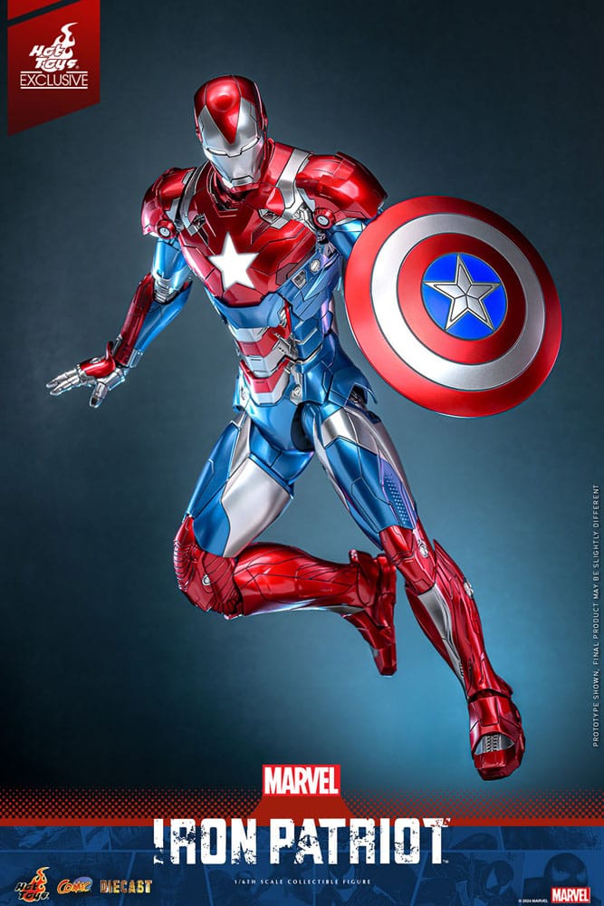 Marvel Comic Diecast Masterpiece Action Figure 1/6 Iron Patriot Hot Toys Exclusive 32 cm - Image 11
