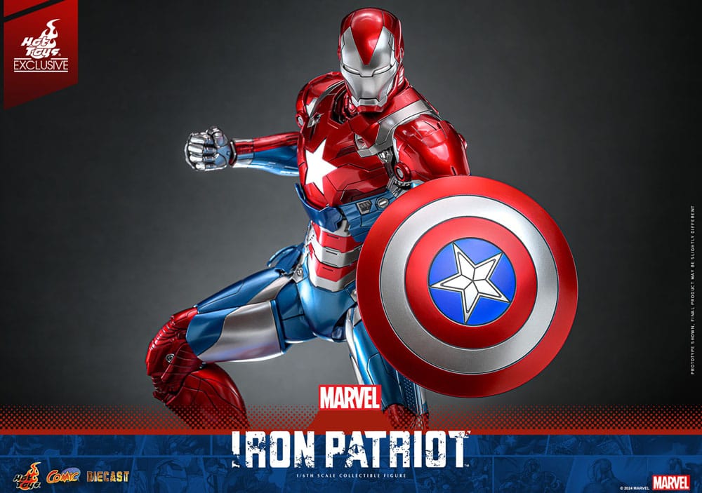 Marvel Comic Diecast Masterpiece Action Figure 1/6 Iron Patriot Hot Toys Exclusive 32 cm - Image 16