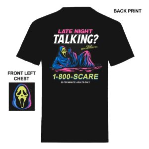 Scream T-Shirt Ghost Face Late Night Talking  Size M