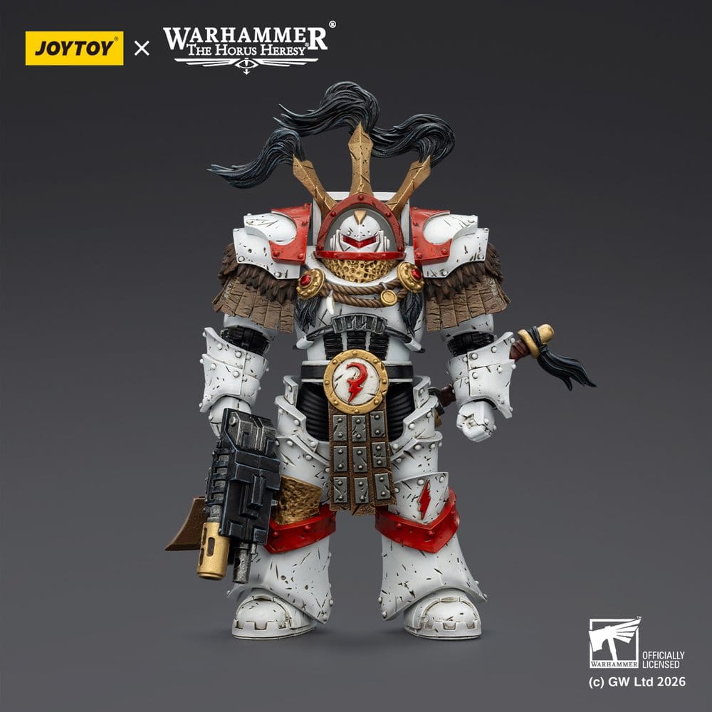 Warhammer 40,000 Action Figure White Scars Legion Praetor in Cataphractii Terminator Armour with Cyber Hawk Chogorian sword and combi-melta 14 cm - Image 2