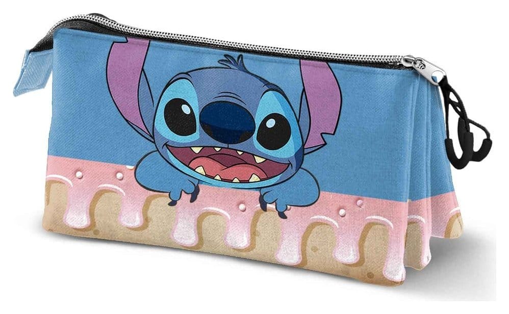 Lilo & Stitch Triple Pencil case Cake Blue