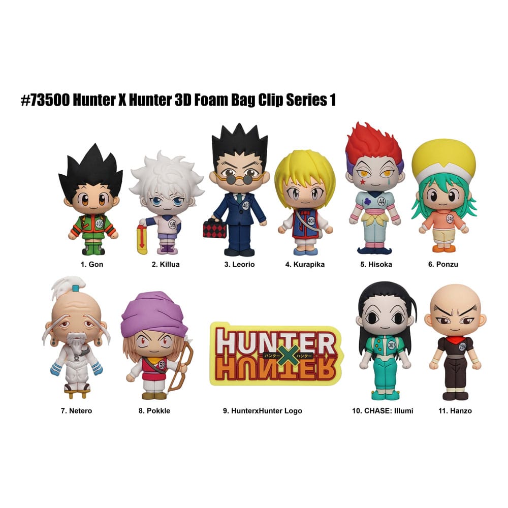 Hunter x Hunter 3D Foam Bag Clips Series 1 Display (24) - Image 2