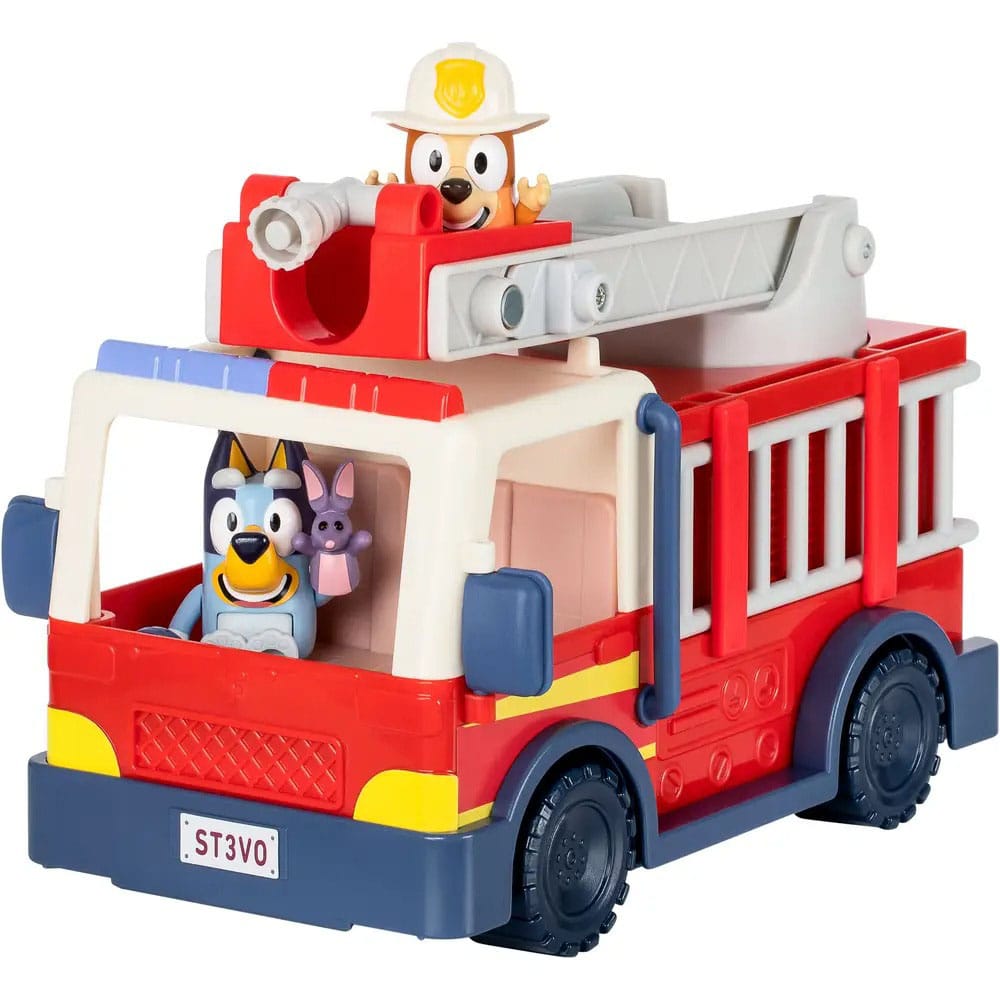 Bluey Mini Figure Playset Bluey Firedruck - Image 3