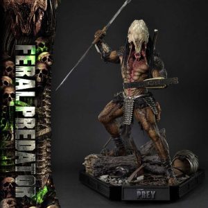 Prey (Movie) Museum Masterline Series Statue 1/3 Feral Predator Deluxe Bonus Version 89 cm