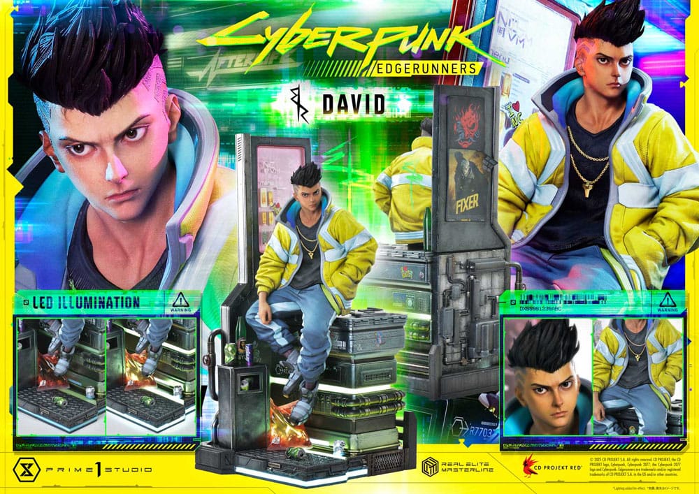 Cyberpunk: Edgerunners Real Elite Masterline Series Statue 1/4 David 58 cm - Image 6