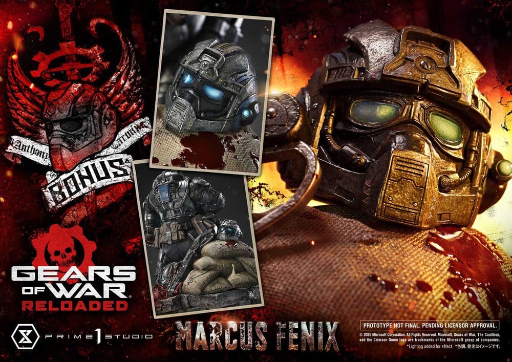 Gears of War: Reloaded Real Elite Masterline Series Statue 1/3 Marcus Fenix Ultimate Bonus Version 97 cm - Image 3