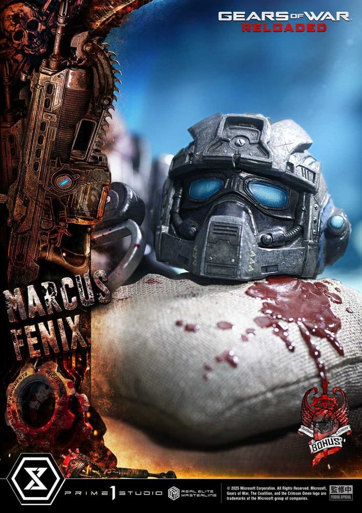 Gears of War: Reloaded Real Elite Masterline Series Statue 1/3 Marcus Fenix Ultimate Bonus Version 97 cm - Image 5