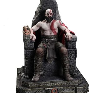 Throne Legacy God of War Series Statue 1/3 Ragnarok Master Thyself Kratos  67 cm