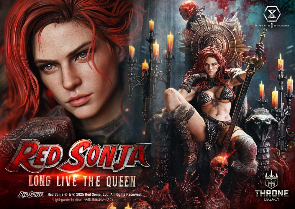 Red Sonja Throne Legacy Collection Statue Statue 1/3 Red Sonja: Long Live the Queen 77 cm - Image 2