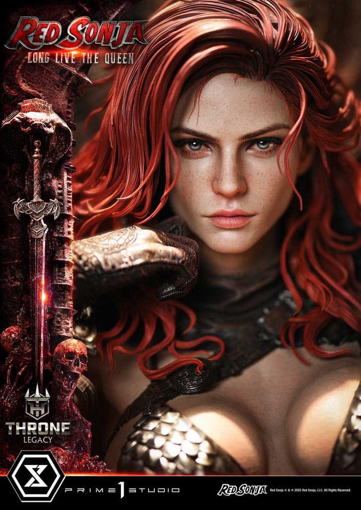 Red Sonja Throne Legacy Collection Statue Statue 1/3 Red Sonja: Long Live the Queen 77 cm - Image 13