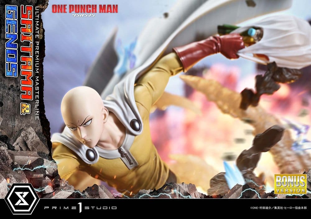 One-Punch Man Premium Masterline Series Statue 1/4 Saitama & Genos DX Bonus Version 73 cm - Image 4