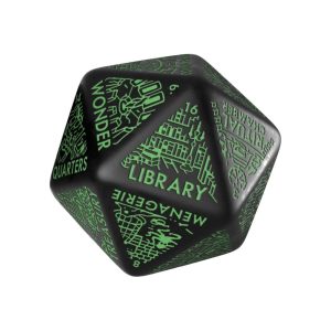 Viridian Jumbo Dice Dungeon Room Generator D20 Black