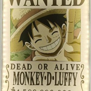 One Piece LED Wall Lamp Light Wanted Luffy 30 cm