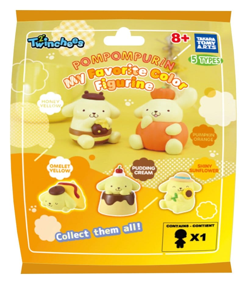 Sanrio Twinchees Mini Figures Pompompurin My Fav Color 5 cm Blind Pack Display (24) - Image 7